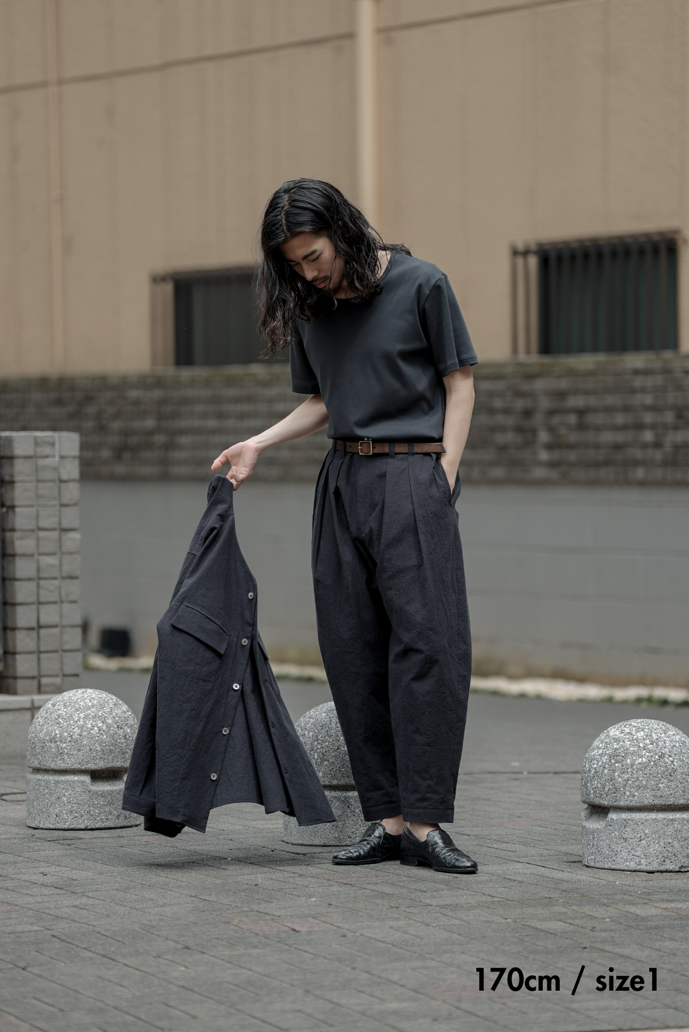 パンツ hem flap button change tuck tapered PT Three Tuck Tapered Pants “Cotton” – PETTY